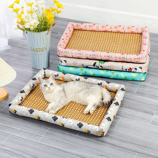 Ice Rattan Cooler Bed for Cats/Dogs