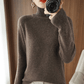 Women's Solid Turtleneck Knit Sweater