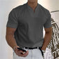 Men Gentlemans Business Short Sleeve Fitness T-shirt