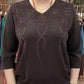 🎁Nice Gift! 🎁Women’s Vintage V-neck Beaded Pullover Shirt