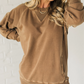 🏆Women's Ribbed Accent Pocketed Pullover