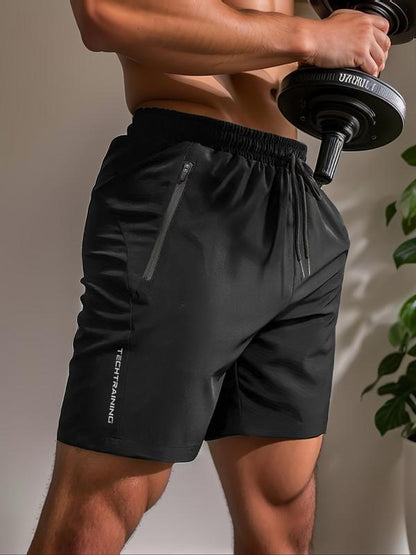 💥LAST DAY SALE 49% OFF💥Men's Letter Print Drawstring Waist Shorts