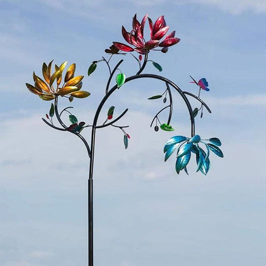 🔥Free Shipping🔥Simulated Flower & Butterfly Iron Ornament for Garden